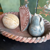 1980s Large Mexican Pottery Fruit in Bowl - 4 Pieces - FREE SHIPPING!