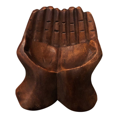 1980s Mini Wooden Hand Bowl