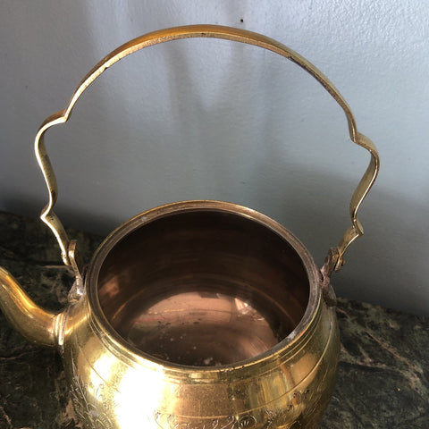 Antique Brass Tea Pot and Creamer - 2 Piece Set - FREE SHIPPING! – Fig  House Vintage