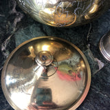 Antique Brass Tea Pot and Creamer - 2 Piece Set - FREE SHIPPING!