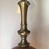 Antique Lamp With Amber Glass Details - FREE SHIPPING!