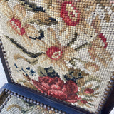 Antique Needlepoint Wooden Chair - FREE SHIPPING!