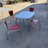 Arvin Metal Cherry Red Dinette Set - 5 Pieces - FREE SHIPPING!