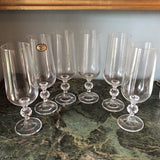 Bohemia Czechoslovakia Collection of Champagne Glasses - Set of 6 - FREE SHIPPING!