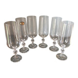 Bohemia Czechoslovakia Collection of Champagne Glasses - Set of 6 - FREE SHIPPING!