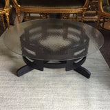 Chinoiserie Black Wooden Coffee Table - FREE SHIPPING!