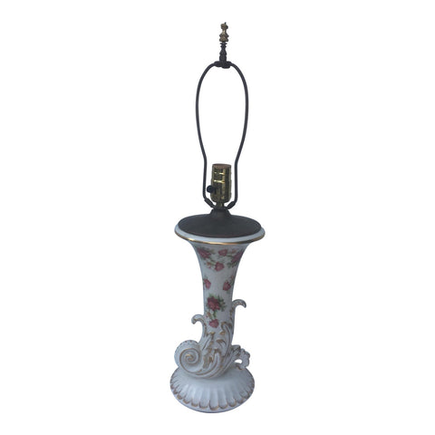 Mario Buatta Style Chintz Rose Table Lamp - FREE SHIPPING!
