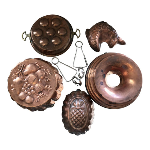 Copper Escargot Kitchen Collection - Set of 7 - FREE SHIPPING!
