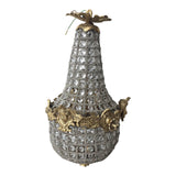 Crystal and Brass Empire Chandelier - FREE SHIPPING!