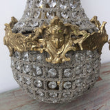 Crystal and Brass Empire Chandelier - FREE SHIPPING!