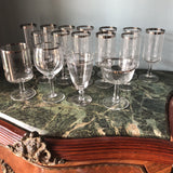 Dorothy Thorpe Silver Lined Champagne Glasses - Set of 16 - FREE SHIPPING!