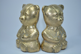 Brass Teddy Bear Bookends - FREE SHIPPING!