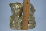 Brass Teddy Bear Bookends - FREE SHIPPING!