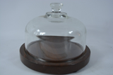 Glass Dome and Wooden Cheese Platter - FREE SHIPPING!