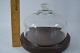 Glass Dome and Wooden Cheese Platter - FREE SHIPPING!