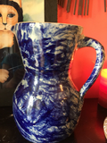 Americana Ceramic Blue and White Pitcher - FREE SHIPPING!