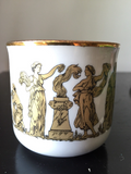 Kautechniki Greece 24 kt Gold Painted Cup and Saucer - FREE SHIPPING!