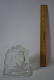 Mid Century Glass Horse Sculptural Bookend - FREE SHIPPING!