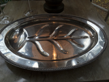 Footed Silver Plated Tray - FREE SHIPPING!