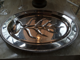 Footed Silver Plated Tray - FREE SHIPPING!