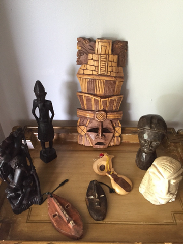Collection of Wooden African Sculptures - Set of 8 - FREE SHIPPING!