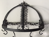 Hand Forged Salterini Style Tea Cup Holder. Wall hanger - FREE SHIPPING!