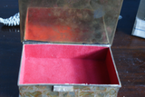 Vintage Inlaid Alpaca Silver Trinket Box