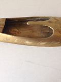 Etched Brass Shoe Ashtray