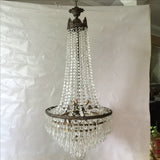 Drop Crystal Brass Chandelier - FREE SHIPPING!