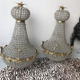 Empire Gold Cherub Large Chandeliers - a Pair - FREE SHIPPING!