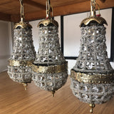 Empire Style Crystal Pendant Lights** - Set of 3 - FREE SHIPPING!