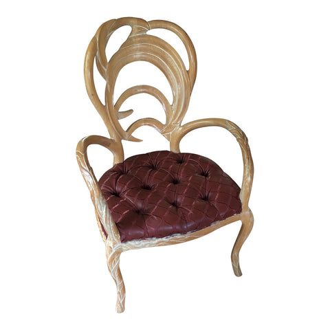 Faux Bois Wooden Leaf Chair - FREE SHIPPING!