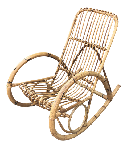 Franco Albini Bamboo Rocking Chair** - FREE SHIPPING!