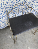 Black and Silver Vanity Chair