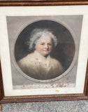 Original Hurst Aquatint of George and Martha Washington- a Pair