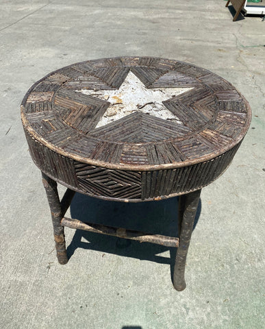 Wooden Table With Star Details