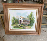 Original Oil on Canvas House Painting