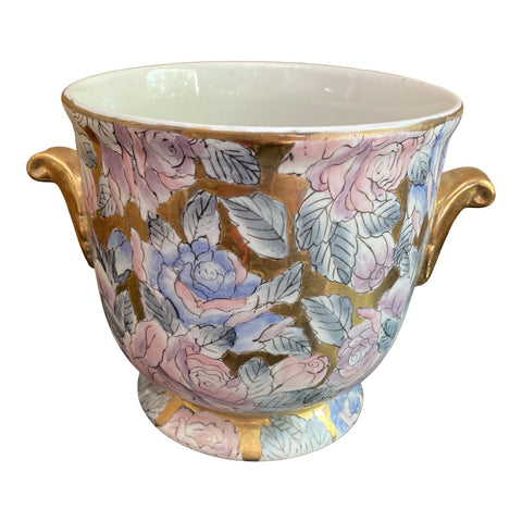 1970s Small Chinoiserie Asian Cachepot