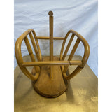 1970s Large Bentwood Bamboo Magazine Holder