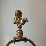1950s Vintage Brass Pagoda Foo Dog Tea Lamp - FREE SHIPPING!