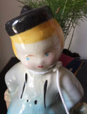 Ceramic Blonde Boy Petite Windowsill Planter