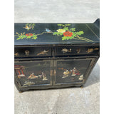 Asian Ming Style Hand Painted Credenza