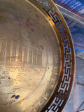 Brass Serving Tray With Greek Key Details