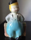 Ceramic Blonde Boy Petite Windowsill Planter