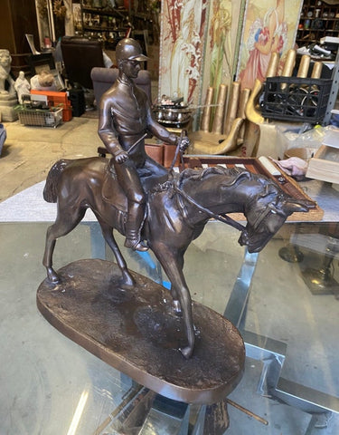 Antique Equestrian Sculpture