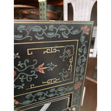 Greek Key Asian Side Table With Secret Compartments