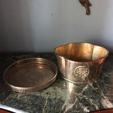 1970s Brass Eternity Vase and Serving Tray** - a Pair - FREE SHIPPING!