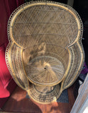 1970s Boho Chic Peacock Chair