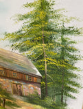 Original Oil on Canvas House Painting