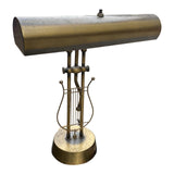 1970s Harp Brass Lamp